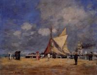 Boudin, Eugene - Deauville, on the Jetty